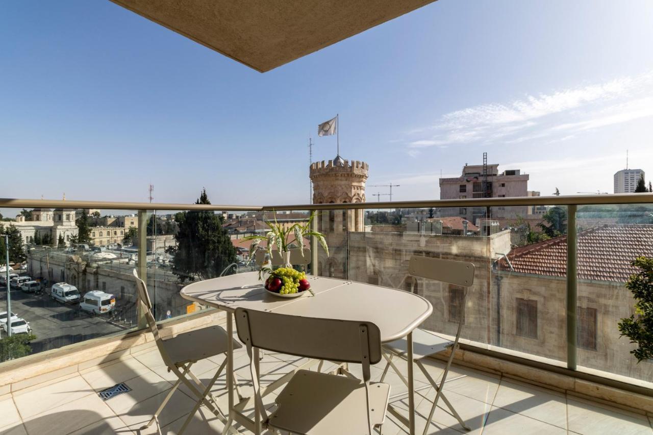 Luxury Three-Bedroom/Terrace Over Old City View Jeruzsálem Kültér fotó