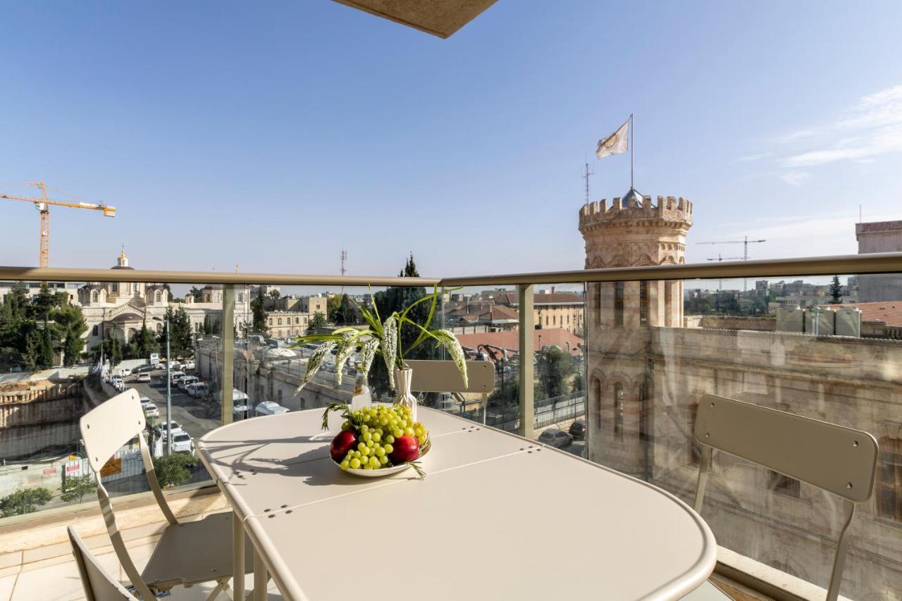 Luxury Three-Bedroom/Terrace Over Old City View Jeruzsálem Kültér fotó